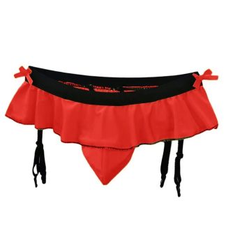 Ruffled Pouch Panties With Penis Sheath